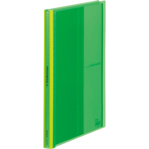 【キングジム】クリアーファイル　パタント（透明）　Ａ４判タテ型　４０ポケット（緑） １冊/182TPNWミト