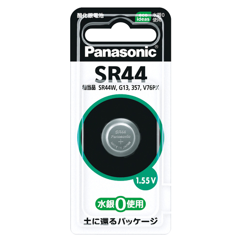 【パナソニック】ボタン型酸化銀電池 １個/SR44P