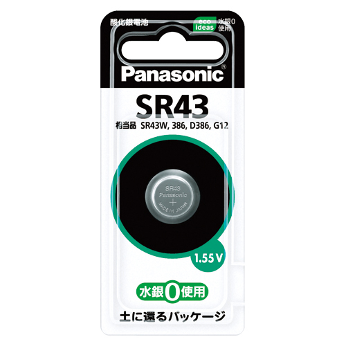 【パナソニック】ボタン型酸化銀電池 １個/SR43P