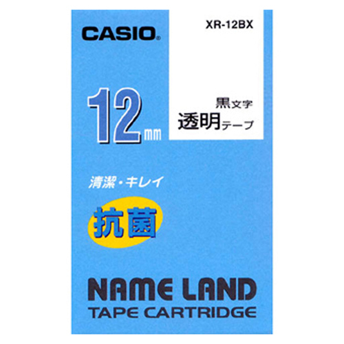 ネームランド用テープカートリッジ　抗菌テープ　（透・・・