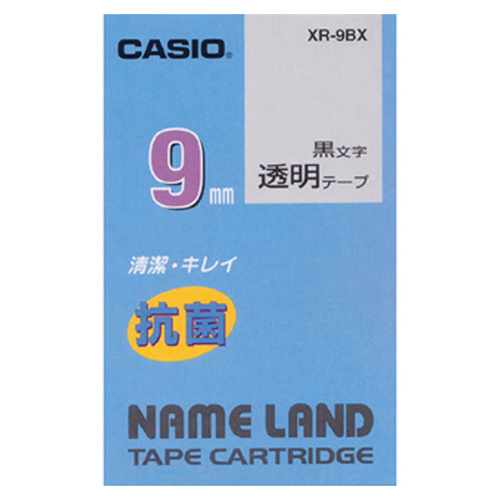 ネームランド用テープカートリッジ　抗菌テープ　（透・・・