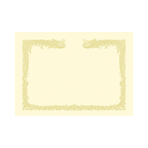【ササガワ】ＯＡ対応賞状用紙　縦書用　雲ナシ　１００枚パック　タカ印　Ａ３判（クリーム） １００枚/10-1487