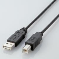 【エレコム】エコＵＳＢケーブル（Ａ－Ｂ・０．５ｍ）　ＲｏＨＳ指令準拠（ブラック） １本/USB2-ECO05