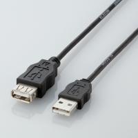 【エレコム】エコＵＳＢ延長ケーブル（１ｍ）　ＲｏＨＳ指令準拠（ブラック） １本/USB-ECOEA10