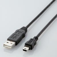 【エレコム】エコＵＳＢケーブル（Ａ－ｍｉｎｉＢ・２ｍ）　ＲｏＨＳ指令準拠（ブラック） １本/USB-ECOM520