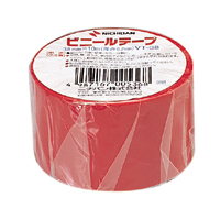【ニチバン】ビニールテープ　幅３８ｍｍ×長１０ｍ（赤） １巻/VT-381