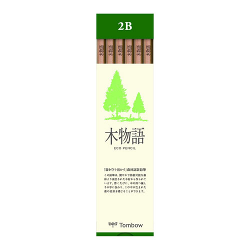 【トンボ鉛筆】鉛筆　Ｓ木物語　２Ｂ　１２本入 １ダース/LA-KS2B