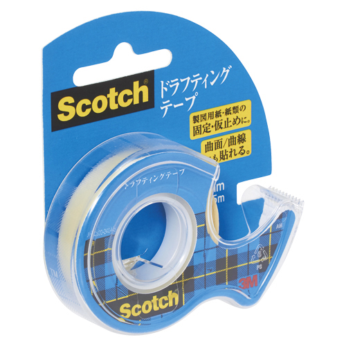 【スリーエム】スコッチ（Ｒ）　ドラフティングテープ　製図用テープ　３Ｍ　Ｄ－１２　テープ寸法：幅１２ｍｍ×長５ｍ １個/D-12