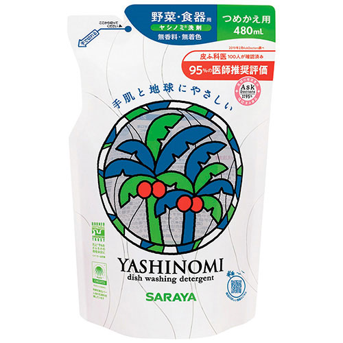 【サラヤ】ヤシノミ洗剤　４８０ＭＬ　詰替用 １個/318730