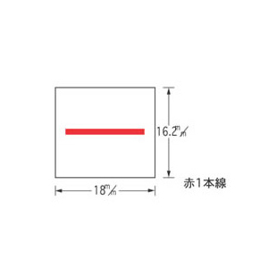 【サトー】ハンドラベラー　デュオベラー２１６専用ラベル強粘　仕様：赤１本線 １０巻/1-32-99211-1
