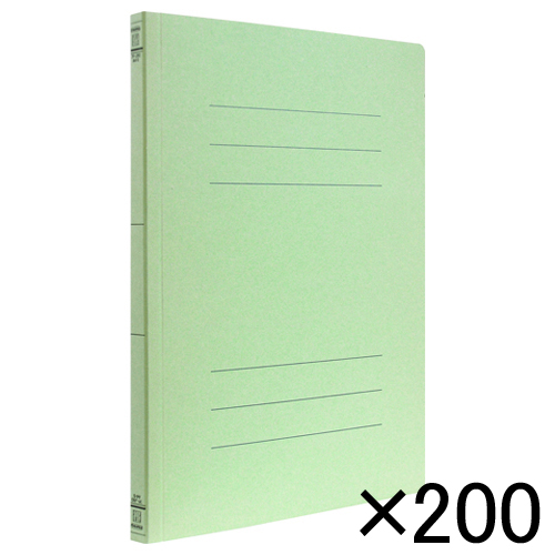 【ナカバヤシ】フラットファイルＥＪ　Ａ４判タテ型（背幅１８ｍｍ）　２００冊入（グリーン） ２００冊/フF-EJ80GX200