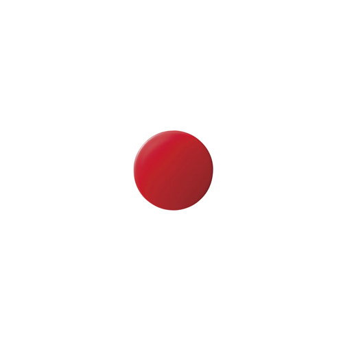 【クラウン】カラーマグタッチ　再生ＡＢＳ製　丸形　径１５×厚７ｍｍ（赤） １０個/CR-MG15-RX10