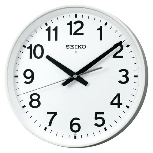 【セイコー】掛時計（電波時計 掛け時計　壁掛け時計 電波クロック オフィス 学校）　（連続秒針）　 １個/KX317W