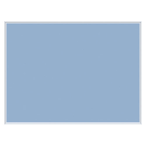 【馬印】メーカー直送品　壁掛け用ワンウェイ掲示板　ブルー　外寸：横１２１０×縦９１０×厚１８ｍｍ １枚/K34-741