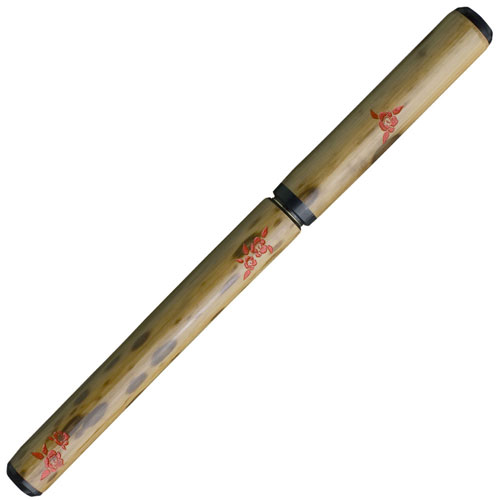 【あかしや】天然竹筆ペン　椿／桐箱 １本/AK3200MK-45