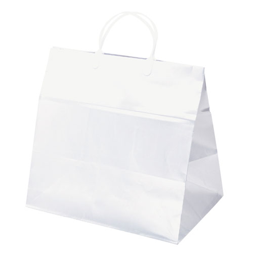 【ササガワ】手提げ　パールバッグ　ホワイト　小　　１０枚袋入り １０枚/35-5720