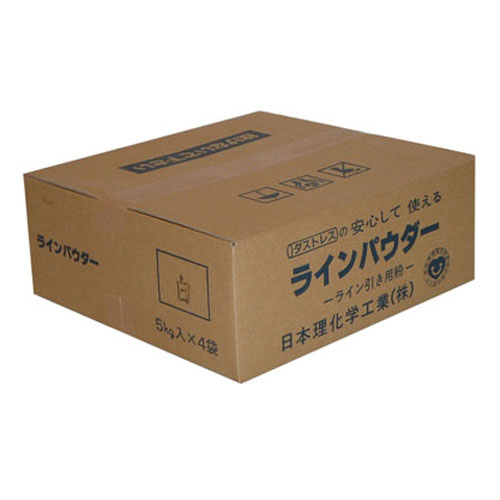 【日本理化学】ダストレスラインパウダー　５ｋｇ×４袋入（白） ４袋/DLP-5-W