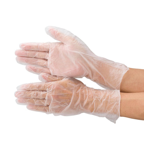 【ブラストン】プラスチック手袋　プラスチックグローブ　ＰＶＣ手袋　１００枚入り　１０袋　Ｓ　製造　工場　医療　大量　まとめ買い １ケース/BSC-3300-S