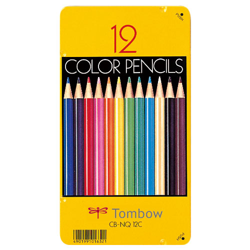 【トンボ鉛筆】色鉛筆　１２色　丸軸　［Ｎｏ２８］（ＮＱ） １セット/CB-NQ12C