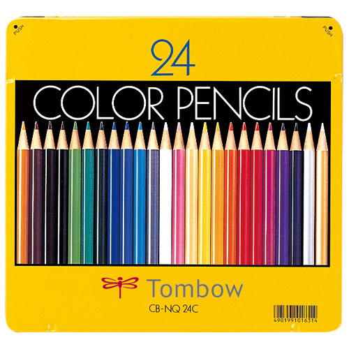【トンボ鉛筆】色鉛筆　２４色　丸軸　［Ｎｏ３２］（ＮＱ） １セット/CB-NQ24C
