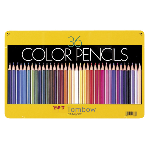 【トンボ鉛筆】缶入色鉛筆　ＮＱ　３６色セット １セット/CB-NQ36C