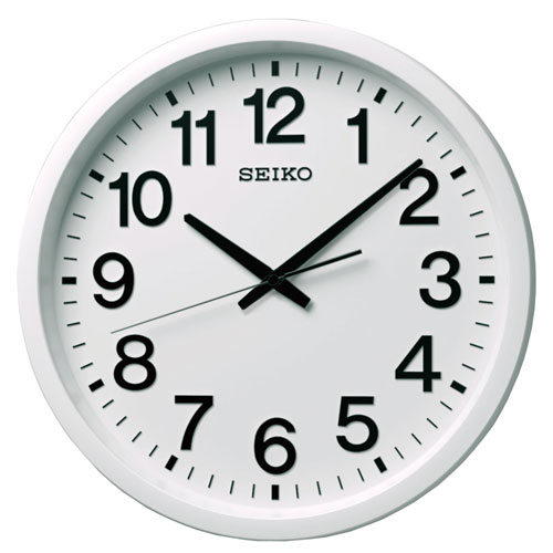 【セイコー】セイコークロック　衛星電波時計　掛時計（白） １１/GP202W