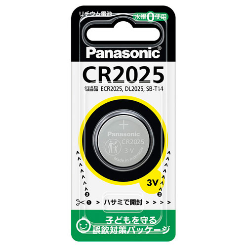 【パナソニック】コイン型リチウム電池 １個/CR2025P