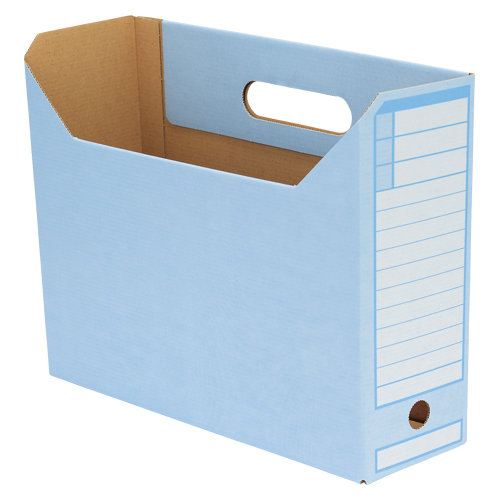 【ＦＡＭＳ】ボックスファイル普及版　Ａ４－１００Ｎ　ブルー　１０個パック（ブルー） １０個/219524