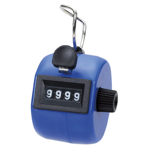 【岡本製図器械】数取器手持型プラスチック製ブルー（ブルー） １個/75090