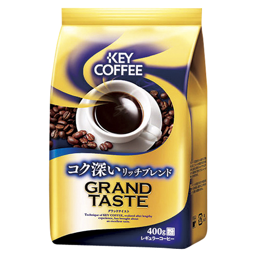 【キーコーヒー】キーコーヒー　グランドテイスト　コク深いリッチブレンド　４００ｇ １袋/567594