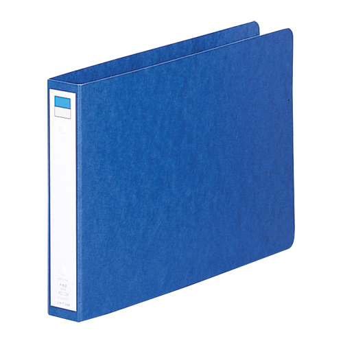 リングファイル　ヨコ型（背幅３５ｍｍ）（藍）
