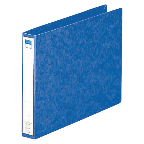 リングファイル　ヨコ型（背幅３５ｍｍ）（藍）