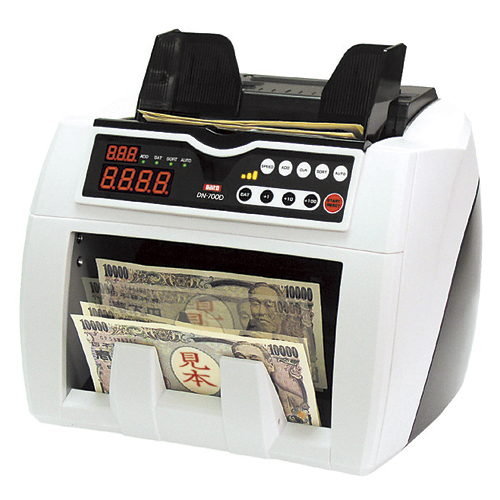 【ダイト】メーカー直送品　異金種検知付紙幣計数機ＤＮ－７００Ｄ（アイボリー） １台/DN-700D