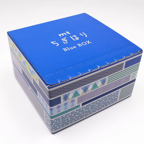 【カモ井加工紙】ｍｔちぎはり　Ｂｌｕｅ　ＢＯＸ　マステ　マスキングテープ　mt ちぎはり BOX（Blue） ６９巻/MTWBOX02