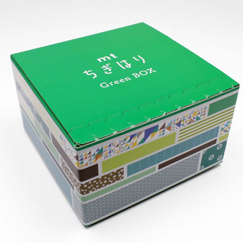 【カモ井加工紙】ｍｔちぎはり　Ｇｒｅｅｎ　ＢＯＸ　マステ　マスキングテープ　mt ちぎはり BOX（Green） ７５巻/MTWBOX03