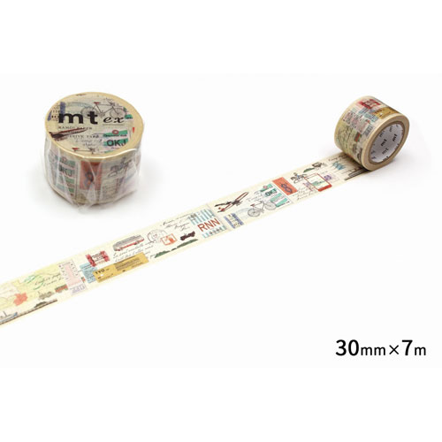 【カモ井加工紙】ＥＸ旅の乗り物　マスキングテープ　マステ １巻/MTEX1P83R