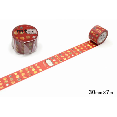 【カモ井加工紙】ＥＸ焼き菓子　マスキングテープ　マステ １巻/MTEX1P117R