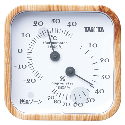 【タニタ】温湿度計（ナチュラル） １個/TT-570NA