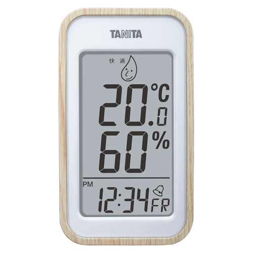 【タニタ】デジタル温湿度計（ナチュラル） １個/TT-572NA