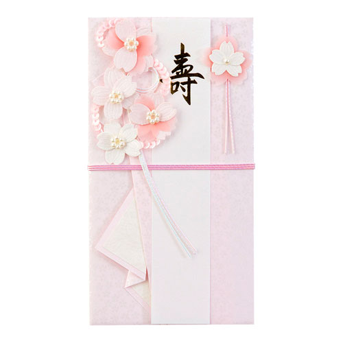 【デザインフィル】ペーパークラフト　金封結婚祝　桜ピンク（ピンク） １個/25144006