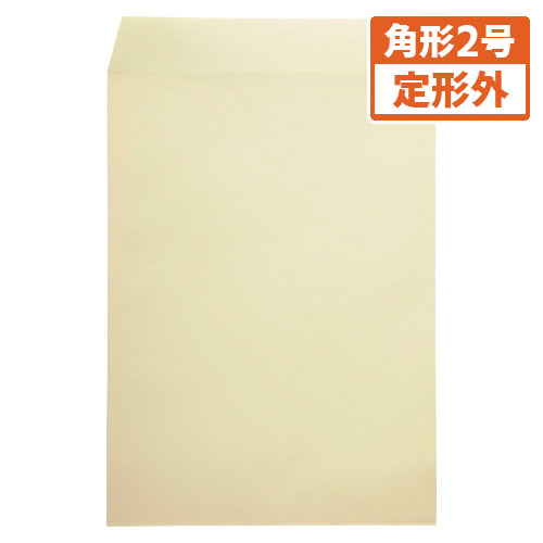 【マルアイ】藤壺事務用封筒カラー　角２（クリーム） １００枚/PK-121C