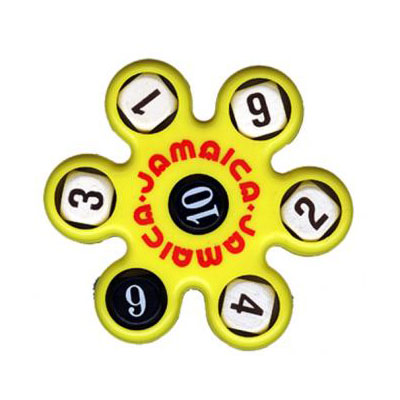 【トモエ】ジャマイカ　黄　サイコロ計算ゲーム　ＪＡＭＡＹ　知育玩具（黄） １個/JAMAY