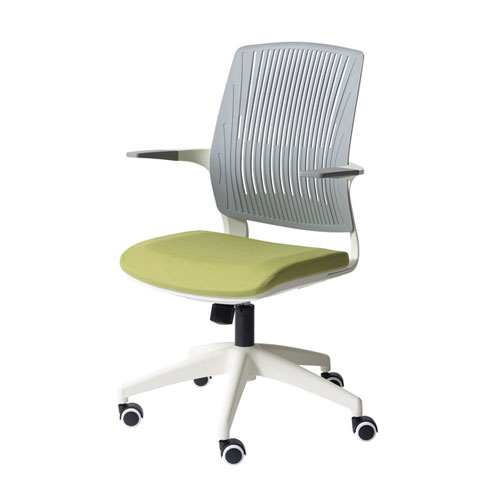 【東谷】クレコ　オフィスチェア　椅子　ＯＦＣ－５０ＧＲＷ（グリーン×ホワイト） １脚/OFC-50GRW