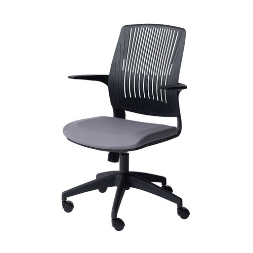 【東谷】クレコ　オフィスチェア　椅子　ＯＦＣ－５０ＧＹＢ（グレー×ブラック） １脚/OFC-50GYB