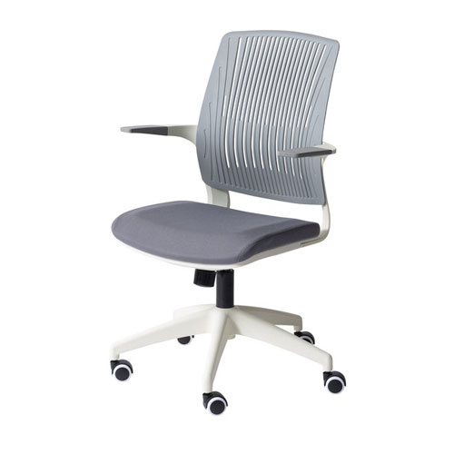 【東谷】クレコ　オフィスチェア　椅子　ＯＦＣ－５０ＧＹＷ（グレー×ホワイト） １脚/OFC-50GYW