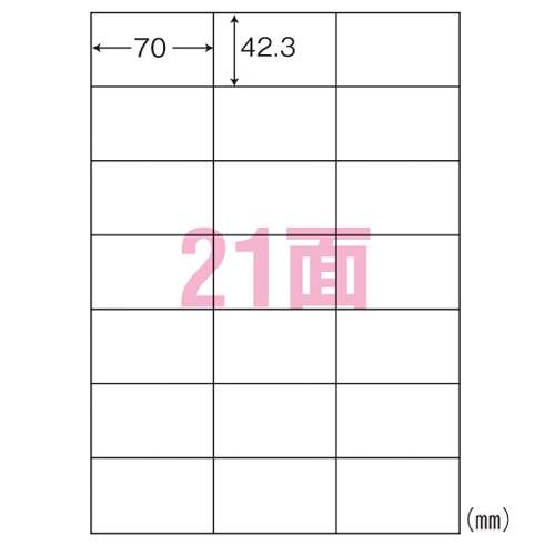 【東洋印刷】シンプルパック　Ａ４判　規格：Ａ４判２１面 ５００枚/LDZ21QBA