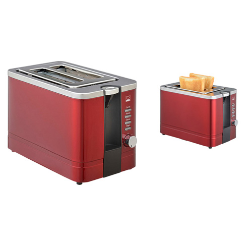 【ＤＢＫ】ポップアップトースター　食パン２枚　解凍機能　パン焼き器　トースター　キッチン家電　ＤＫＴ０８１ＷＲＡ（ワインレッド） １台/DKT081WRA