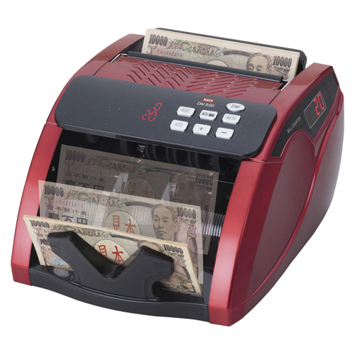 【ダイト】メーカー直送品　紙幣計数機ＤＮ－５５０（クリスタルレッド） １台/DN-550