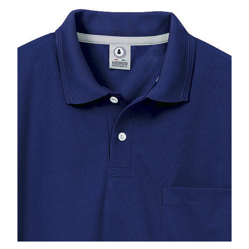 【カンセン】半袖ポロシャツ　サイズ：Ｍ（ブルー） １枚/26446-10