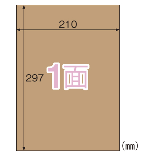 【ヒサゴ】クラフト紙ラベル　ダークブラウン　ダンボール用 ２０枚/OPD862